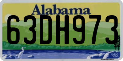 AL license plate 63DH973