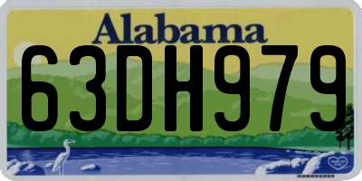 AL license plate 63DH979