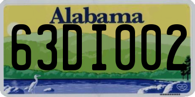 AL license plate 63DI002