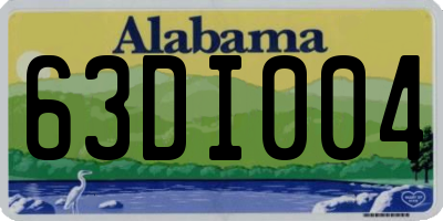 AL license plate 63DI004