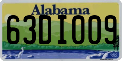 AL license plate 63DI009