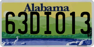 AL license plate 63DI013