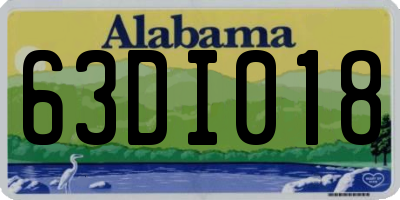 AL license plate 63DI018
