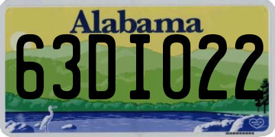 AL license plate 63DI022