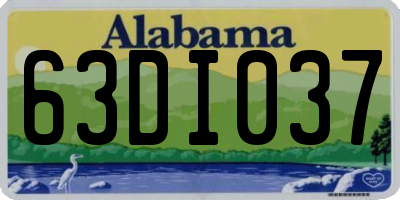 AL license plate 63DI037