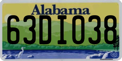 AL license plate 63DI038