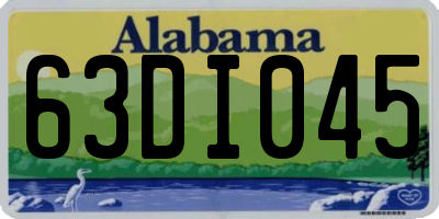 AL license plate 63DI045