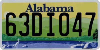 AL license plate 63DI047