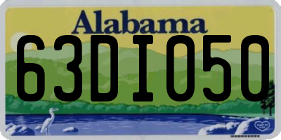 AL license plate 63DI050