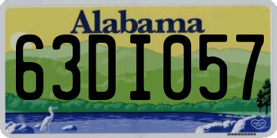 AL license plate 63DI057
