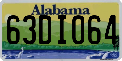AL license plate 63DI064