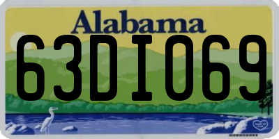 AL license plate 63DI069