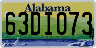AL license plate 63DI073