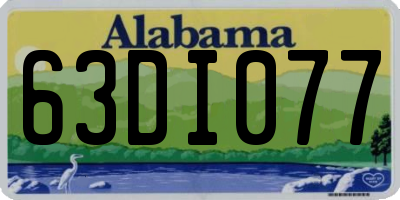 AL license plate 63DI077