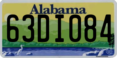 AL license plate 63DI084