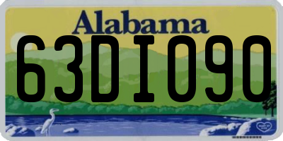 AL license plate 63DI090