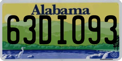 AL license plate 63DI093