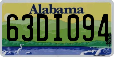 AL license plate 63DI094