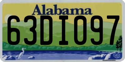AL license plate 63DI097