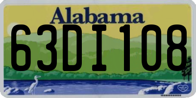 AL license plate 63DI108