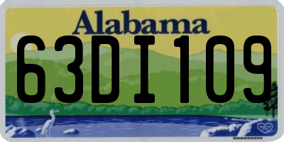 AL license plate 63DI109