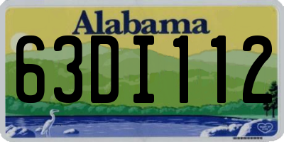 AL license plate 63DI112