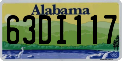 AL license plate 63DI117