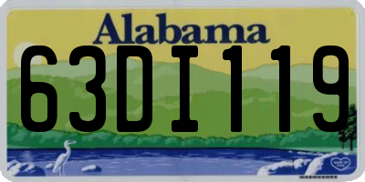 AL license plate 63DI119