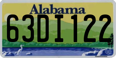 AL license plate 63DI122