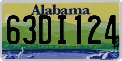 AL license plate 63DI124