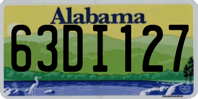 AL license plate 63DI127