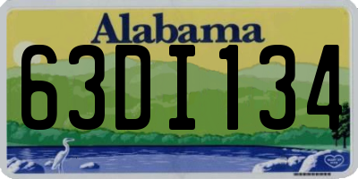 AL license plate 63DI134