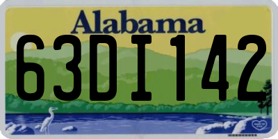 AL license plate 63DI142