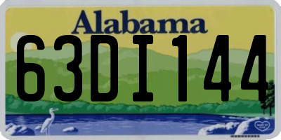 AL license plate 63DI144