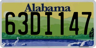 AL license plate 63DI147