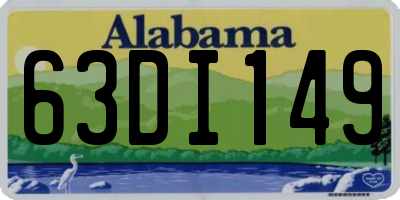 AL license plate 63DI149