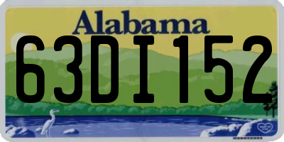 AL license plate 63DI152
