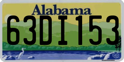 AL license plate 63DI153