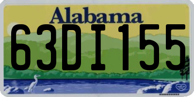AL license plate 63DI155