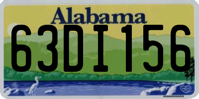 AL license plate 63DI156