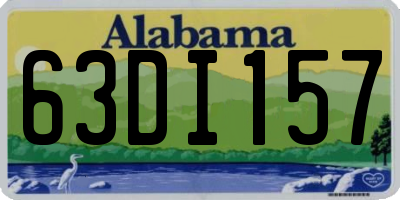AL license plate 63DI157