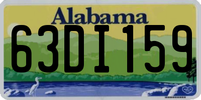 AL license plate 63DI159