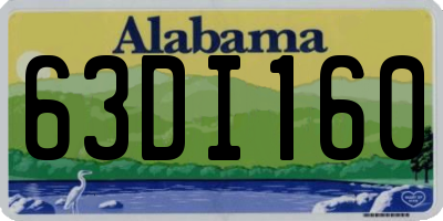 AL license plate 63DI160