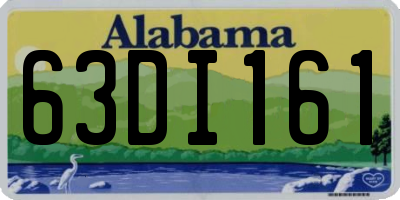 AL license plate 63DI161