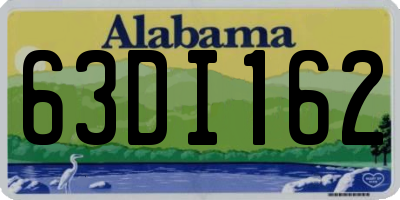 AL license plate 63DI162