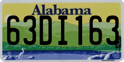 AL license plate 63DI163
