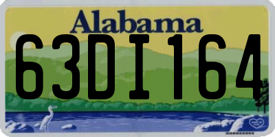 AL license plate 63DI164