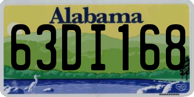 AL license plate 63DI168