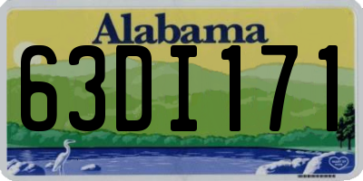 AL license plate 63DI171