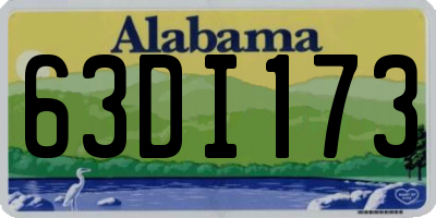 AL license plate 63DI173